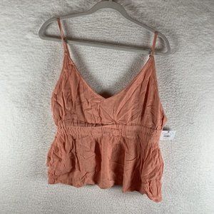O'Neill Kelby Woven Tank Top Women's XL Canyon Clay Scoop‎ Neck Pullover 7990